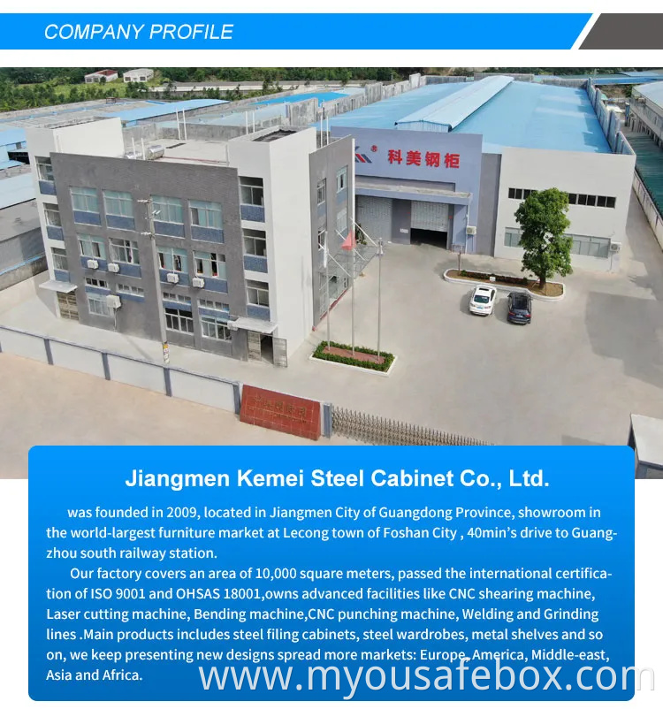 Factory Supply Large Capacity Heavy Fireproof Safe Anti-Theft Metal Safety Box